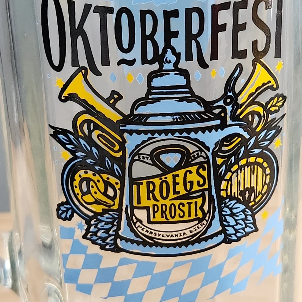Troegs Oktoberfest Glass Beer Mug Stein